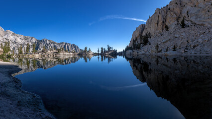 Perfect Mirror Reflection on Lone Pine Lake, Sierra Nevada