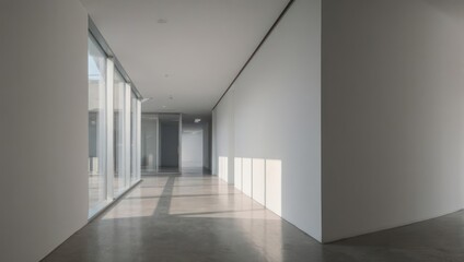 Modern Minimalist Corridor Interior Design.