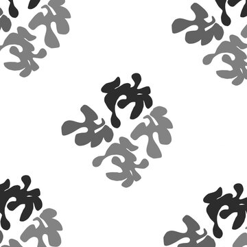 Black and White Abstract Blob