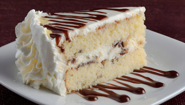 A slice of life! A delicious-looking cake for your next dessert presentation, party or special occasion