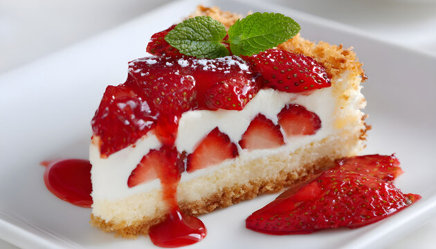 A slice of life! A delicious-looking cake for your next dessert presentation, party or special occasion