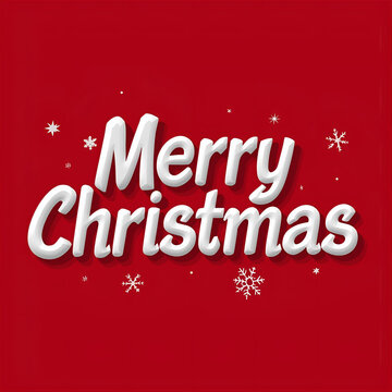 Merry christmas 3d text style editable text effect