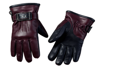 Stylish leather gloves for cold weather protection and warmth during outdoor activities