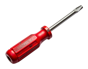 High-Detail DIY Tool: Red Screwdriver for Construction and Home Repair