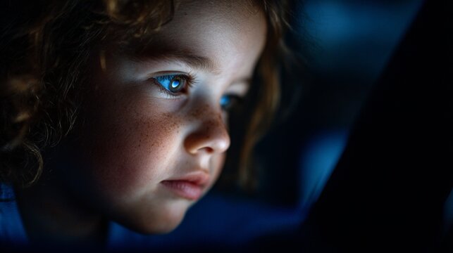 Young child looking at camera from car seat