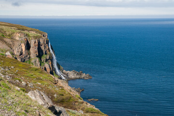 Fototapeta premium fjord landscape in iceland in summer