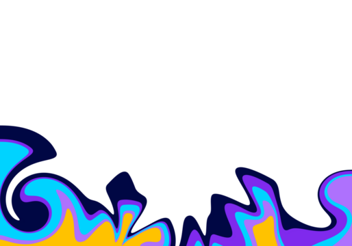 abstract multicolor liquify or liquid  frame illustration