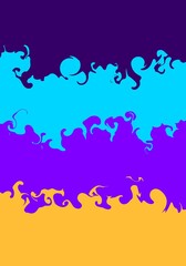 multicolor liquid flow abstract background	
