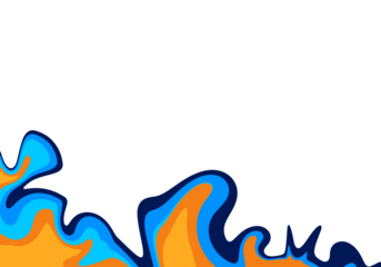 abstract multicolor liquify or liquid  frame illustration