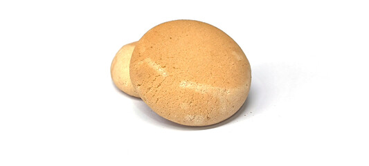 Khanom Phing on a white background is a traditional Thai snack.