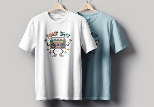 Funk Beat T Shirt Design Layout