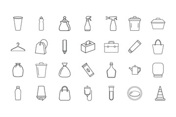Universal Minimal Outline Vector Icon Set
