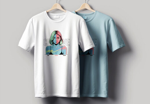 Vibrant Duality T shirt Design