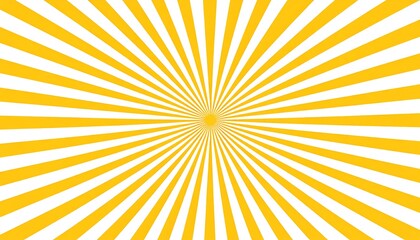 Fototapeta premium Radiant Yellow Sunburst Pattern.