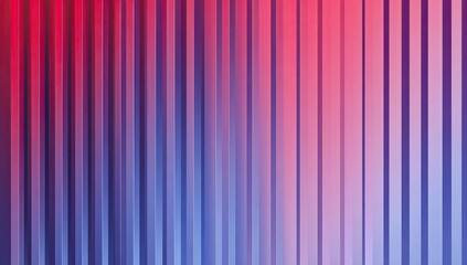 Vertical gradient illustration of red, pink, and blue lines. Abstract, modern, and vibrant