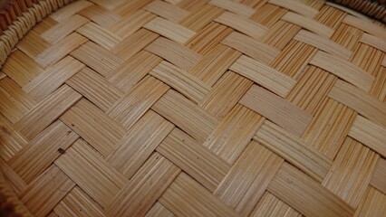 Woven Bamboo Texture, Traditional Craft Weave