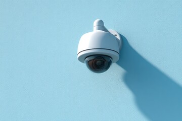 White Protective Dome Camera for Home or Office Safety