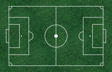 Naklejka premium football Soccer field, football pitch. Soccer fields in top view. Soccer field or football pitch with marking isolated on white background. Vector