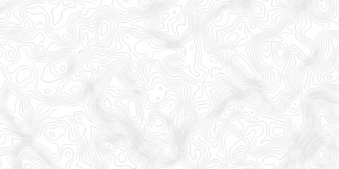 Modern area abstract topography map design. White curve map background. geometric topographic world grid wave Topographic map geographic line texture.	