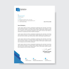 Obraz premium creative corporate letterhead design template