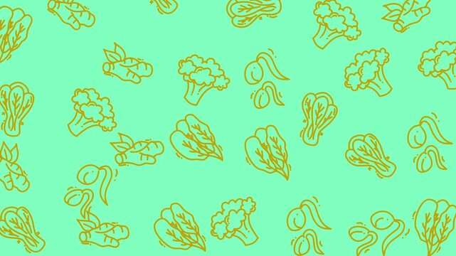 Floral pattern with yellow produce on light blue background perfect for farmthemed designs, natural product branding, or agriculture concepts.