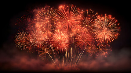 fireworks in the night sky