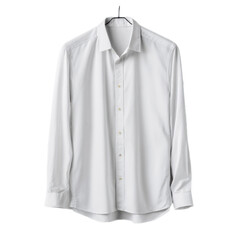 A white shirt with a black button