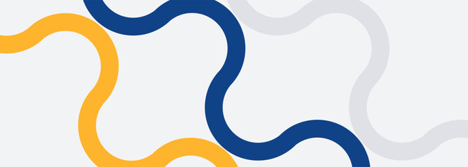 Blue and yellow abstract geometric background vector illustration