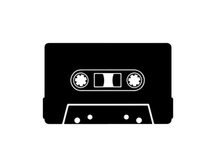 Obraz premium Nostalgic cassette tape icon for retro music projects, classic audio symbol