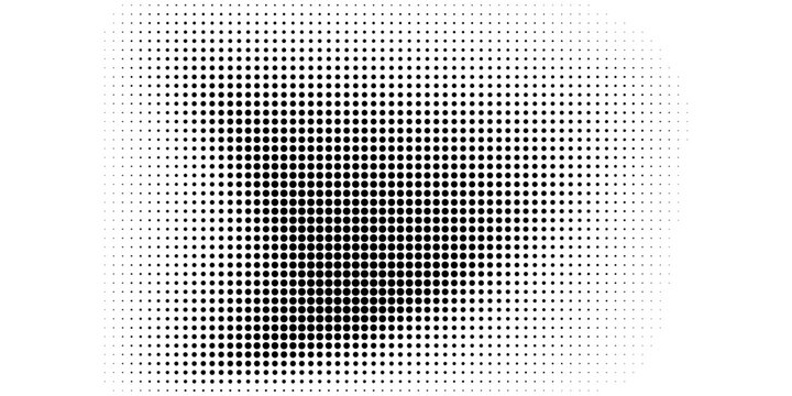 Wave halftone pattern. Halftone dots background. Vector