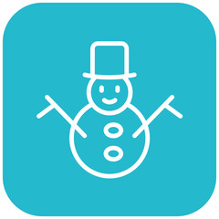 Vector Design Snowman Icon Style