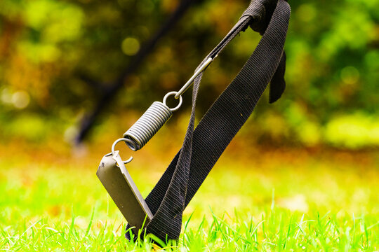 Storm strap for wind out awning on motorhome