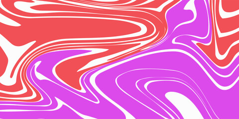 Art & IllustrationCool Y2k Wavy Vector Pattern. Trendy Groovy Abstract Curvy Striped Background. Geometric Linear Optical Illusion Art. Psychedelic Illustration.
