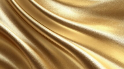 Luxurious golden folds resembling flowing fabric photographed with immaculate precision emphasize curvature while shadows provide volumetric depth Scene