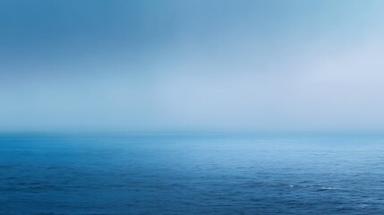 Fototapeta premium Ultra-clean ocean-mist blue gradient with ambient natural light, expansive right blank zone for business presentations, dashboards, marketing, and UI templates