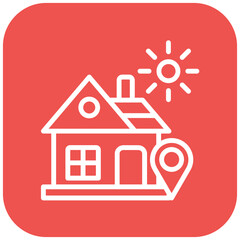 Vector Design House Direction Icon Style