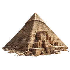A large pyramid with a small entrance