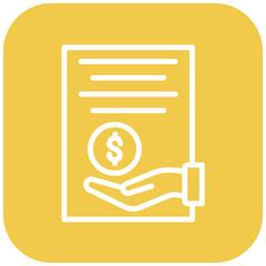 Vector Design Loan Icon Style