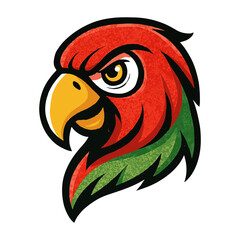 Fierce Parrot Vector