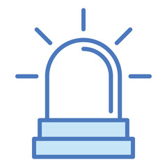 Obraz premium siren icon vector design template simple and modern