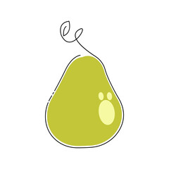 minimalist pear design