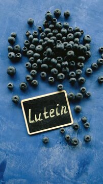 Foods containing lutein on a beautiful background. Selective focus.