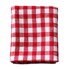 A red and white checkered cloth