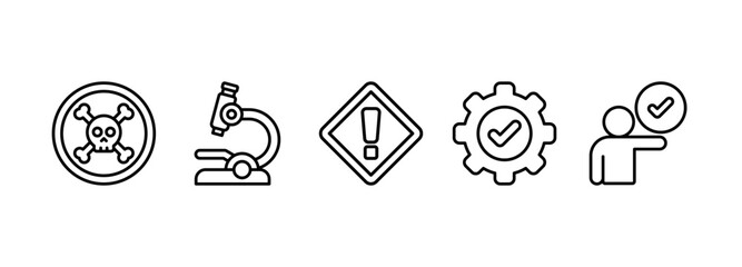 HACCP - Hazard Analysis and Critical Control Points acronym, vector illustration concept
