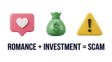 Understanding the pig butchering scam romance and investment fraud awareness online infographic educational