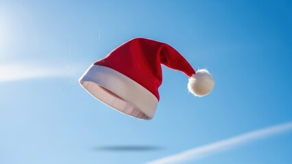 Santa Hat Against Blue Sky