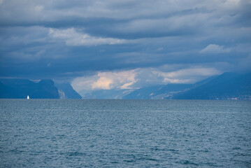 storm over lake garda
