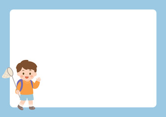 어린이 일러스트_사각프레임_유치원백그라운드