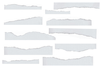 Ripped Paper PNG Overlay with Transparent Background – Realistic Torn Edge Texture for Design, Scrapbook, Craft, Poster, Frame, and Digital Art Projects