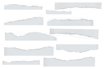 Ripped Paper PNG Overlay with Transparent Background – Realistic Torn Edge Texture for Design, Scrapbook, Craft, Poster, Frame, and Digital Art Projects